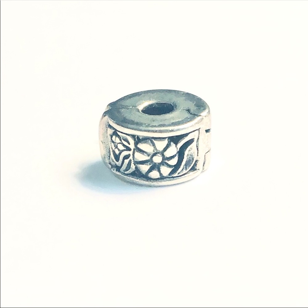 Beautiful Sterling Silver Reflections Hinged Floral Clip Bead